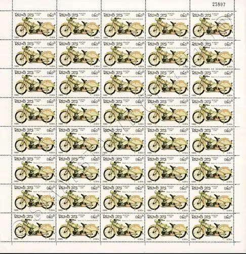 100 Years of Motorcycles -SHEET (II)- (MNH)