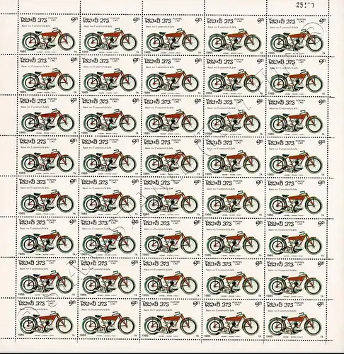 100 Years of Motorcycles -SHEET (II)- (MNH)