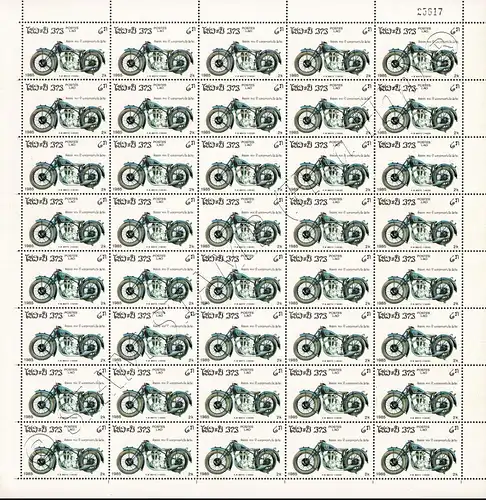 100 Years of Motorcycles -SHEET (II)- (MNH)