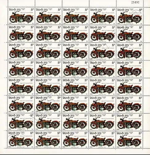 100 Years of Motorcycles -SHEET (II)- (MNH)