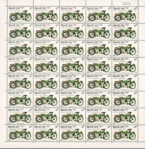 100 Years of Motorcycles -SHEET (II)- (MNH)