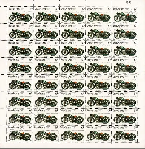 100 Years of Motorcycles -SHEET (II)- (MNH)