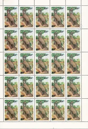 Prehistoric Animals -FULL SHEET BO(I)- (MNH)