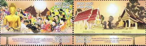 20 years Friendship Bridge across the Mekong -PAIR- (MNH)