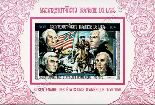 200 Years of Independence of the USA (A70II-J70II) -B(I)- (MNH)
