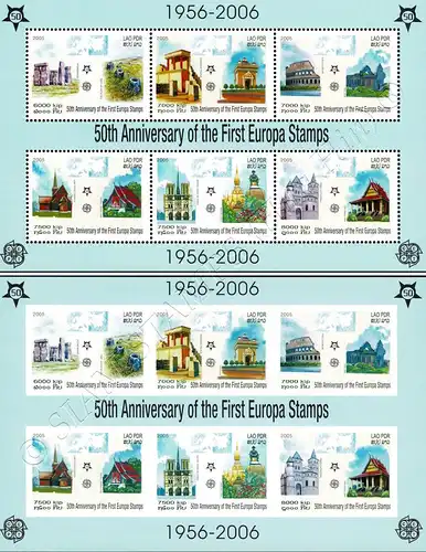 50 Jahre Europamarken (2006) (194AII-194BII) (OFFIZIELLE AUSGABE) (**)