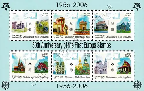 50 Jahre Europamarken (2006) (194AII-194BII) (OFFIZIELLE AUSGABE) (**)