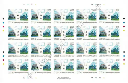 50 Jahre Europamarken (2006) (OFFIZIELLE AUSGABE)-GESCHNITTENER BOGEN BO(I)-(**)