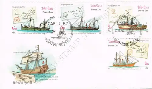 Internationale Briefmarkenausstellung CAPEX 87, Toronto: Schiffe -FDC(I)-I-