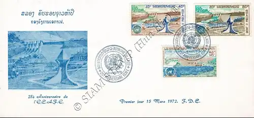 25 Jahre ECAFE (Economic Commission for Asia and the Far East) -FDC(I)-I-