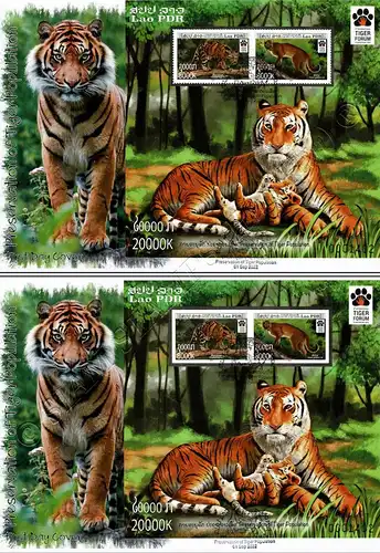 Erhaltung der Tigerpopulation (276A-276B) -FDC(I)-I-