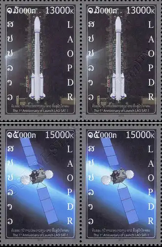1. Jahrestag des Starts des Satelliten LAO-SAT-1 -PAAR- (**)