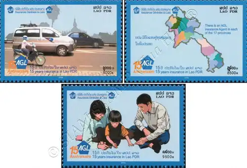 15 Jahre Versicherung Assurances Générales du Laos (AGL) (**)