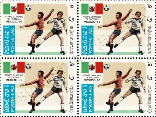 Fußball-Weltmeisterschaft 1986, Mexiko -4er BLOCK- (**)