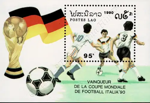 Gewinner der Fußball-Weltmeisterschaft 1990, Italien: Deutschland (135A) (**)