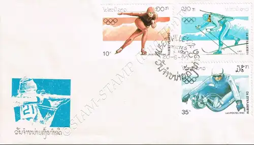 Olympische Winterspiele 1992, Albertville (II) -FDC(I)-I-