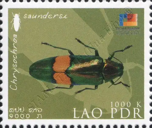 PHILA KOREA 2002, Seoul: Einheimische Käfer -ZD(II)- (**)