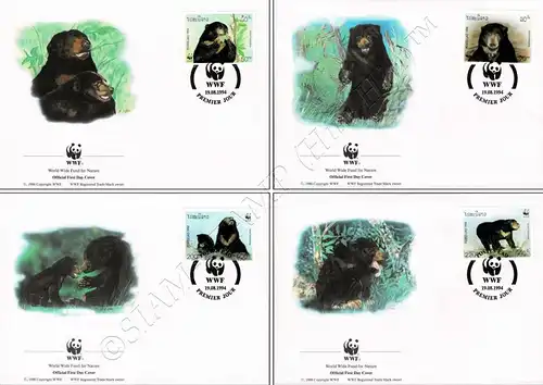 Weltweiter Naturschutz: Malaienbär -WWF FDC(II)-I-