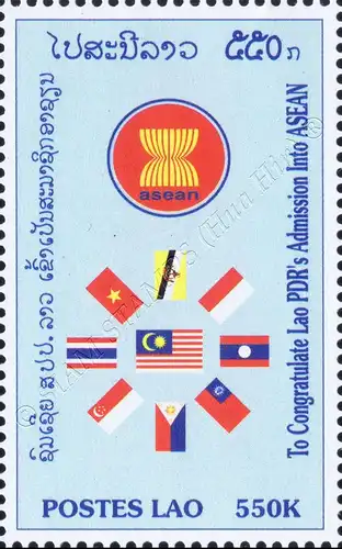 1. Jahr Aufnahme in die Vereinigung Südostasiatischer Staaten (ASEAN) (**)