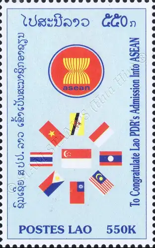 1. Jahr Aufnahme in die Vereinigung Südostasiatischer Staaten (ASEAN) (**)