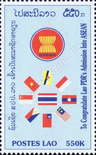 1. Jahr Aufnahme in die Vereinigung Südostasiatischer Staaten (ASEAN) (**)