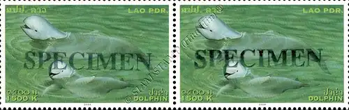 Irawadi-Delphin -SPECIMEN PAAR- (**)