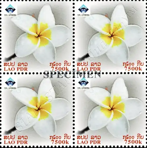 Int. Briefmarkenausstellung CHINA 2009, Luoyang -SPECIMEN 4er BLOCK- (**)