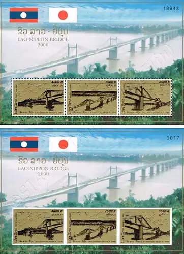 Bau einer Mekong-Brücke bei Pakse (180A-180B) (**)