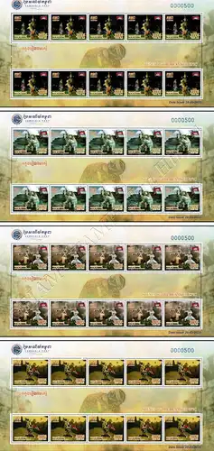 Scenes of the Reamker Epic: Cambodian Ballet -KB(I)- (MNH)