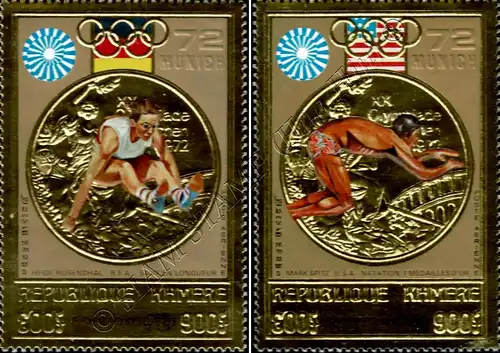 Gold medal winner of the 1972 Summer Olympics, Munich (A) (MNH)