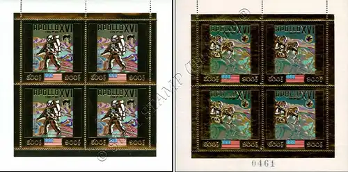 Apollo 16 space flight -KB(I) PERFORATED- (MNH)