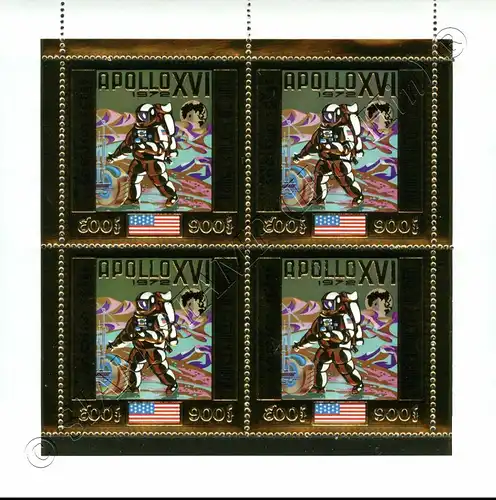 Apollo 16 space flight -KB(I) PERFORATED- (MNH)