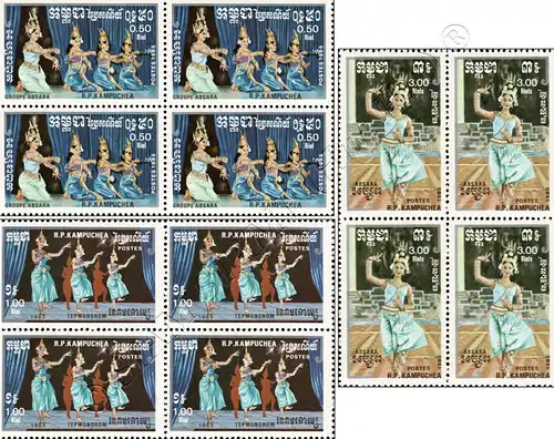 Traditional dances (I) -BLOCK OF 4- (MNH)