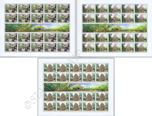 Temple of Sambor Prei Kuk: 1 Year UNESCO Heritage -SHEET (I)- (MNH)