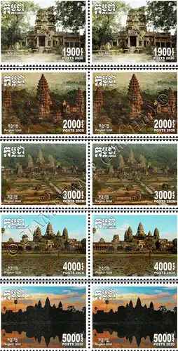 Temple complex Angkor Wat -PAIR- (MNH)