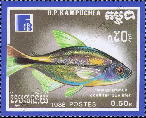 FINLANDIA 88, Helsinki: ornamental fish (MNH)
