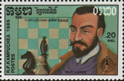 STOCKHOLMIA 86: Chess players (MNH)