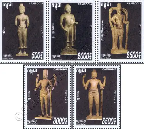 Khmer Culture: Phnom Da - Statues of Gods (MNH)