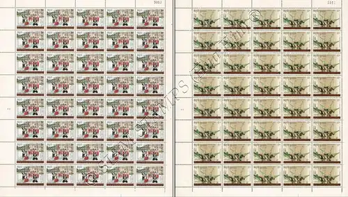 Khmer Culture: Dances -2.PRINT (AII) PROPER DANCE NAMES FULL SHEET BO(II)- (MNH)