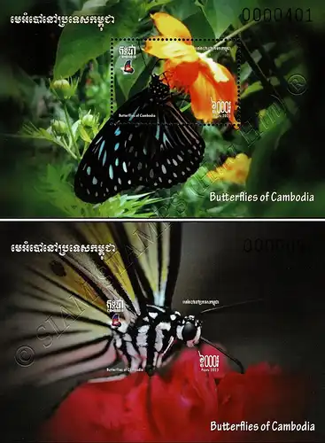 Butterflies (XII) (370A-371B) (MNH)