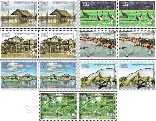 Tonle Sap - Wonder Water World -PAIR- (MNH)