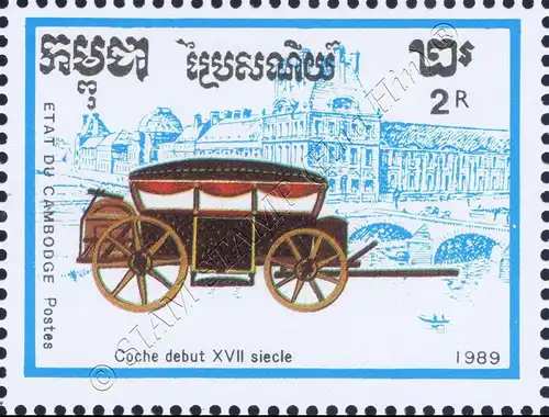 PHILEXFRANCE 89, Paris: Carriages (MNH)