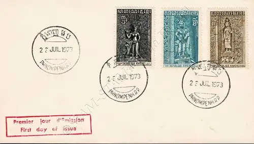 Frescoes from the temples of Angkor -FDC(I)-T-
