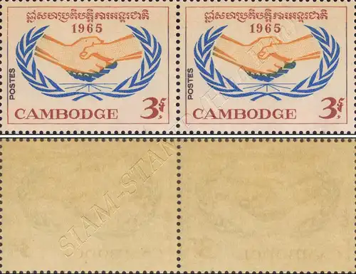 Year of international cooperation -NOT ISSUED- PAIR- (MNH)