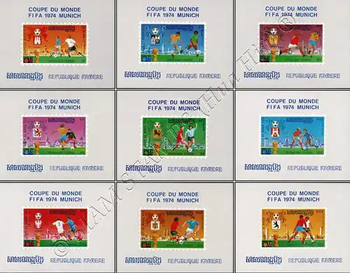 Soccer World Cup, Germany (1974) (III): Venues (85A-93A) (MNH)