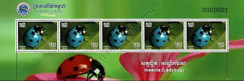 Insects: Ladybugs -SHEET STRIP STO- (MNH)