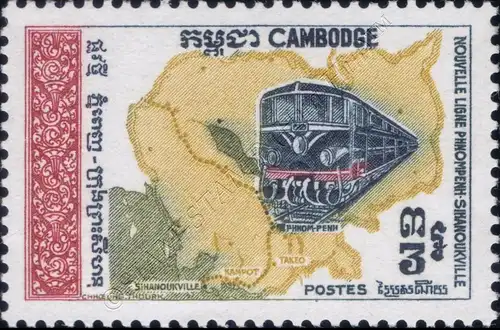 Opening of the railway line Phnom Penh - Sihanoukville (MNH)