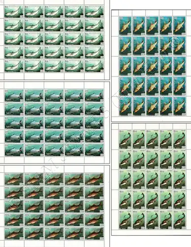 Fishes (V) -FULL SHEET BO(I)- (MNH)