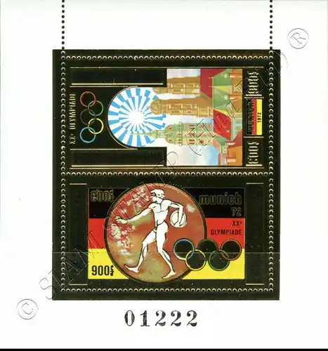 Olympic Summer Games, Munich (B29A) (III) (MNH)