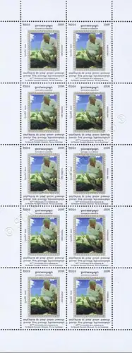 80th birthday of King Norodom Sihanouk (2001) -KB(I)- (MNH)